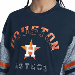 Houston Astros G-III 4Her by Carl Banks Women's Off-Season Oversized Top - Navy Tops