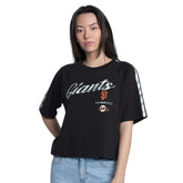 San Francisco Giants G-III 4Her by Carl Banks Women's Classic Play Cropped T-Shirt - Black T-shirts