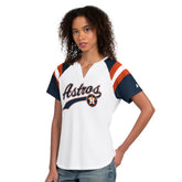 Houston Astros Starter Women's Game On Notch Neck T-Shirt - White T-shirts