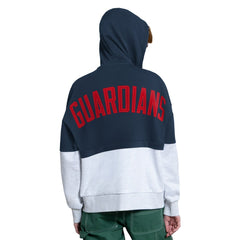 Cleveland Guardians Starter Women's Wishbone Full-Zip Hoodie - Navy/Heather Gray Hoodies