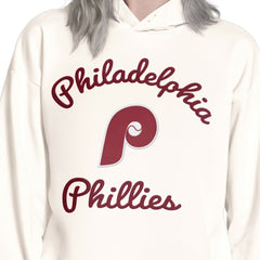Philadelphia Phillies Starter Women's Baseline Hoodie Sweatshirt - Cream Hoodies