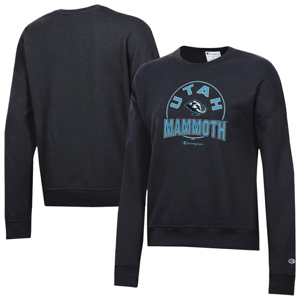 NHL Utah Mammoth Champion Women's Powerblend Fleece Sweatshirt - Black
