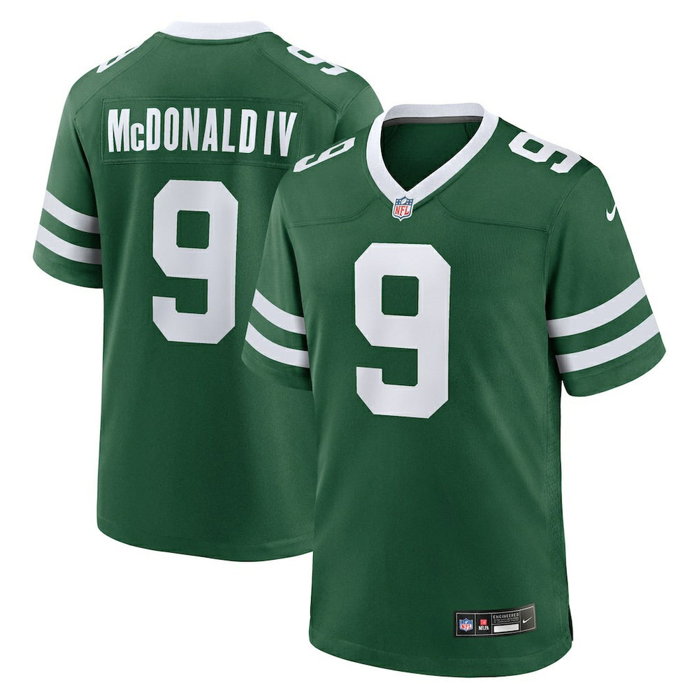 NFL Will McDonald IV New York Jets Team Game Jersey - Legacy Green