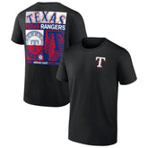 Texas Rangers Profile Big & Tall Two-Sided Graphic T-Shirt - Black T-shirts