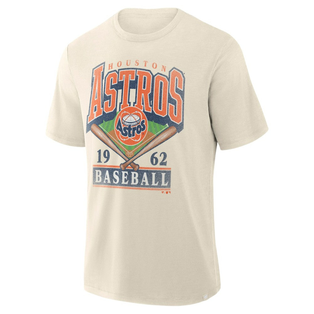 Houston Astros Profile Big & Tall Screen Print T-Shirt - Cream T-shirts