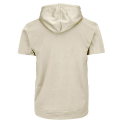 Chicago Cubs Profile Big & Tall Contrast Short Sleeve Hoodie - Cream Hoodies