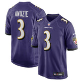 NFL Chidobe Awuzie Baltimore Ravens Team Game Jersey - Purple