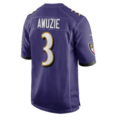 NFL Chidobe Awuzie Baltimore Ravens Team Game Jersey - Purple