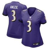 NFL Chidobe Awuzie Baltimore Ravens Women's Team Game Jersey - Purple