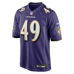 NFL Jay Higgins IV Baltimore Ravens Team Game Jersey - Purple