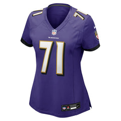 NFL Carson Vinson Baltimore Ravens Women's Team Game Jersey - Purple