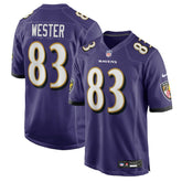 NFL LaJohntay Wester Baltimore Ravens Team Game Jersey - Purple