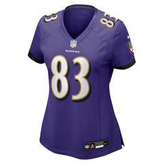 NFL LaJohntay Wester Baltimore Ravens Women's Team Game Jersey - Purple