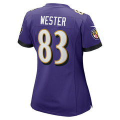NFL LaJohntay Wester Baltimore Ravens Women's Team Game Jersey - Purple