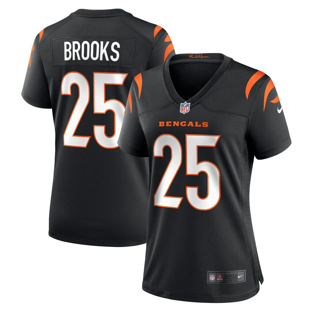 NFL Tahj Brooks Cincinnati Bengals Women's Team Game Jersey - Black