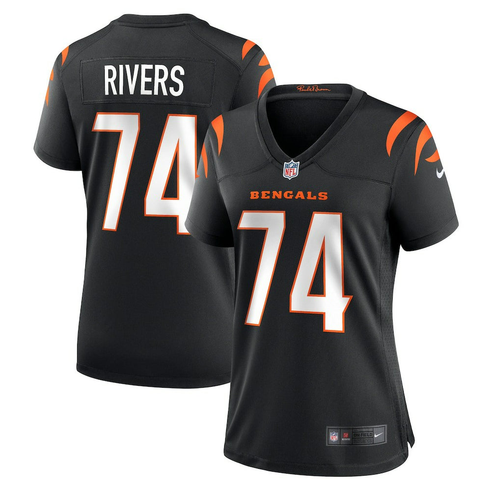 NFL Jalen Rivers Cincinnati Bengals Women's Team Game Jersey - Black