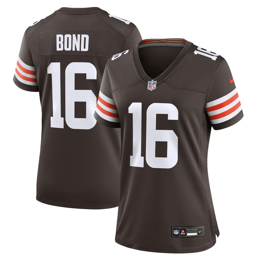 NFL Isaiah Bond Cleveland Browns Women's Team Game Jersey - Brown