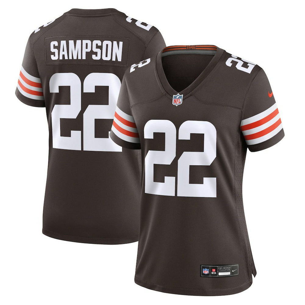 NFL Dylan Sampson Cleveland Browns Women's Team Game Jersey - Brown