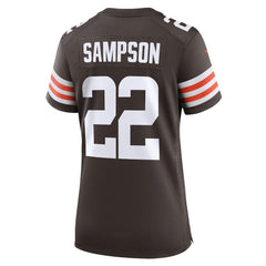NFL Dylan Sampson Cleveland Browns Women's Team Game Jersey - Brown