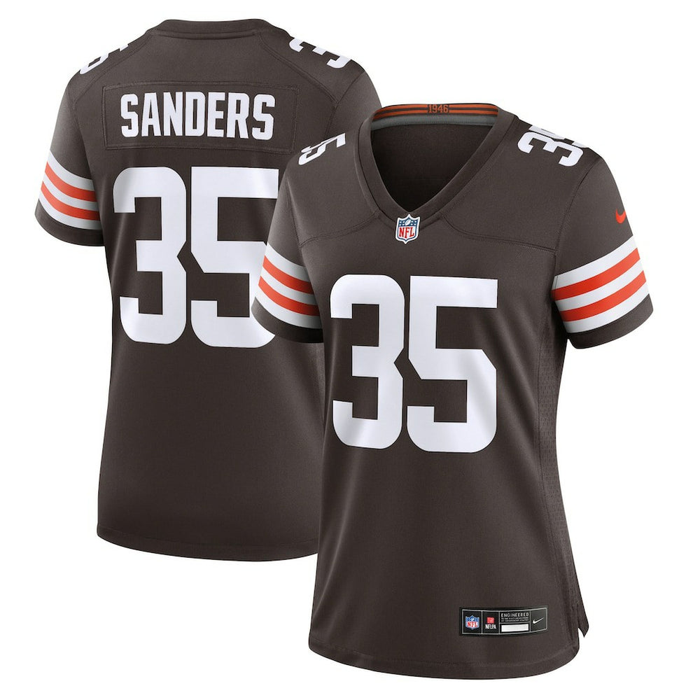 NFL Raheim Sanders Cleveland Browns Women's Team Game Jersey - Brown