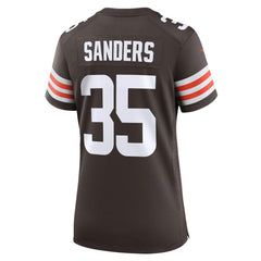 NFL Raheim Sanders Cleveland Browns Women's Team Game Jersey - Brown