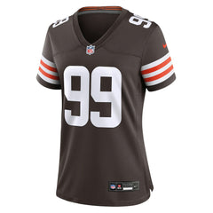 NFL Cameron Thomas Cleveland Browns Women's Team Game Jersey - Brown