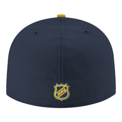 NHL Nashville Predators New Era Core Logo Two-Tone 59FIFTY Fitted Hat - Navy