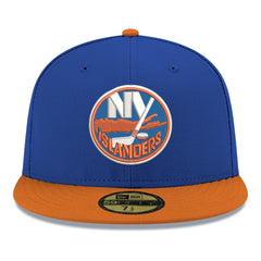 NHL New York Islanders New Era Core Logo Two-Tone 59FIFTY Fitted Hat - Blue