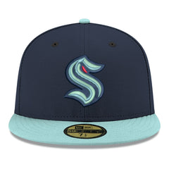 NHL Seattle Kraken New Era Core Logo Two-Tone 59FIFTY Fitted Hat - Navy