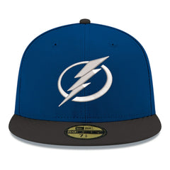 NHL Tampa Bay Lightning New Era Core Logo Two-Tone 59FIFTY Fitted Hat - Blue