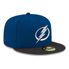 NHL Tampa Bay Lightning New Era Core Logo Two-Tone 59FIFTY Fitted Hat - Blue