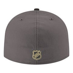 NHL Vegas Golden Knights New Era Core Logo Two-Tone 59FIFTY Fitted Hat - Gray