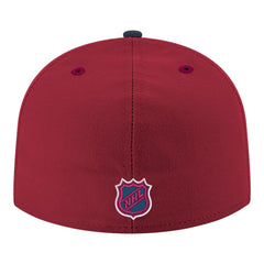 NHL Colorado Avalanche New Era Core Logo Two-Tone 59FIFTY Fitted Hat - Burgundy