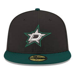 NHL Dallas Stars New Era Core Logo Two-Tone 59FIFTY Fitted Hat - Black