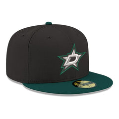 NHL Dallas Stars New Era Core Logo Two-Tone 59FIFTY Fitted Hat - Black