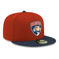 NHL Florida Panthers New Era Core Logo Two-Tone 59FIFTY Fitted Hat - Red