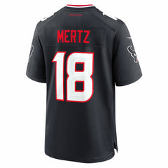NFL Graham Mertz Houston Texans Team Game Jersey - Navy