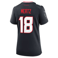 Graham Mertz Houston Texans Women's Team Game Jersey Navy
