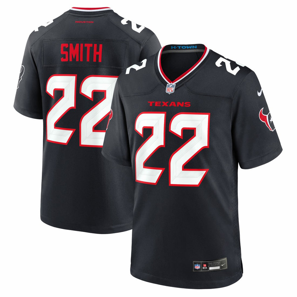 NFL Jaylin Smith Houston Texans Team Game Jersey - Navy