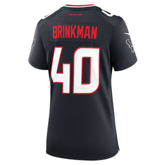 NFL Austin Brinkman Houston Texans Women's Team Game Jersey - Navy