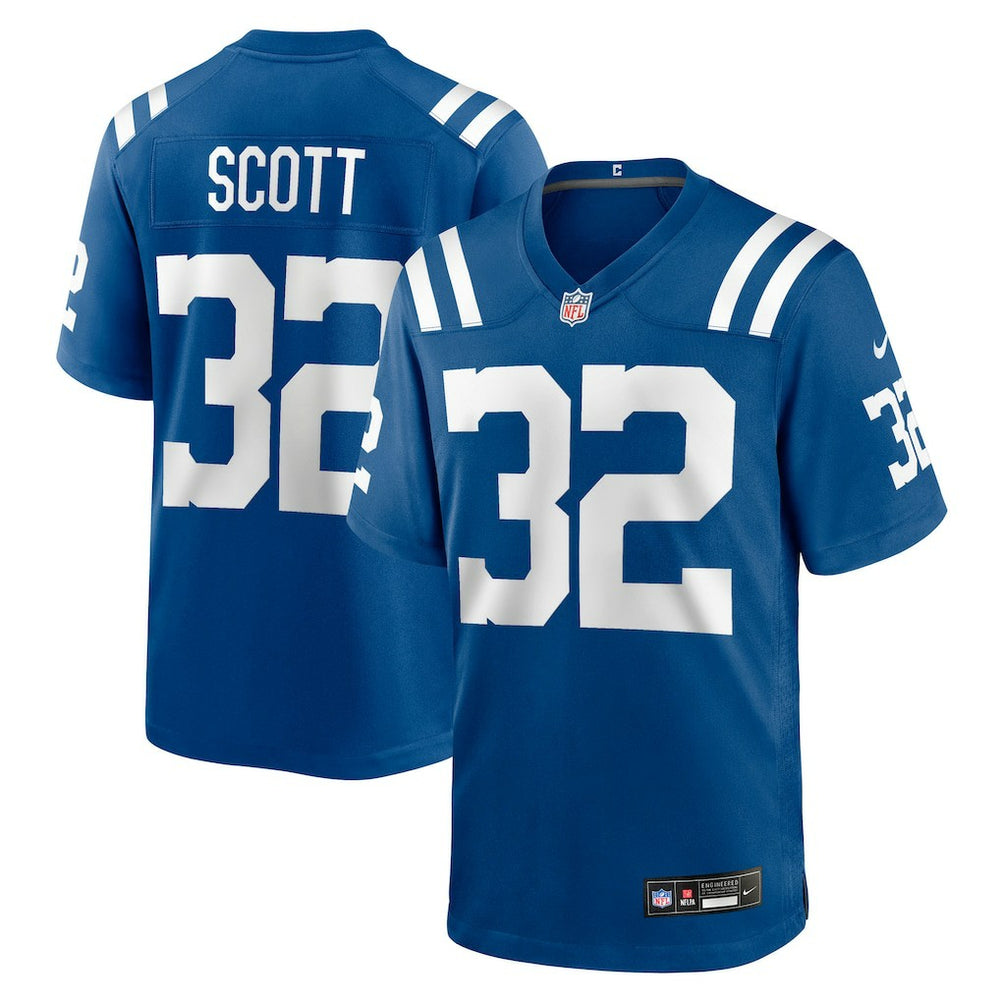 Daniel Scott Indianapolis Colts Team Game Jersey Royal