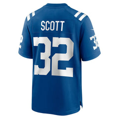 Daniel Scott Indianapolis Colts Team Game Jersey Royal