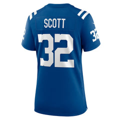 NFL Daniel Scott Indianapolis Colts Women's Team Game Jersey - Royal