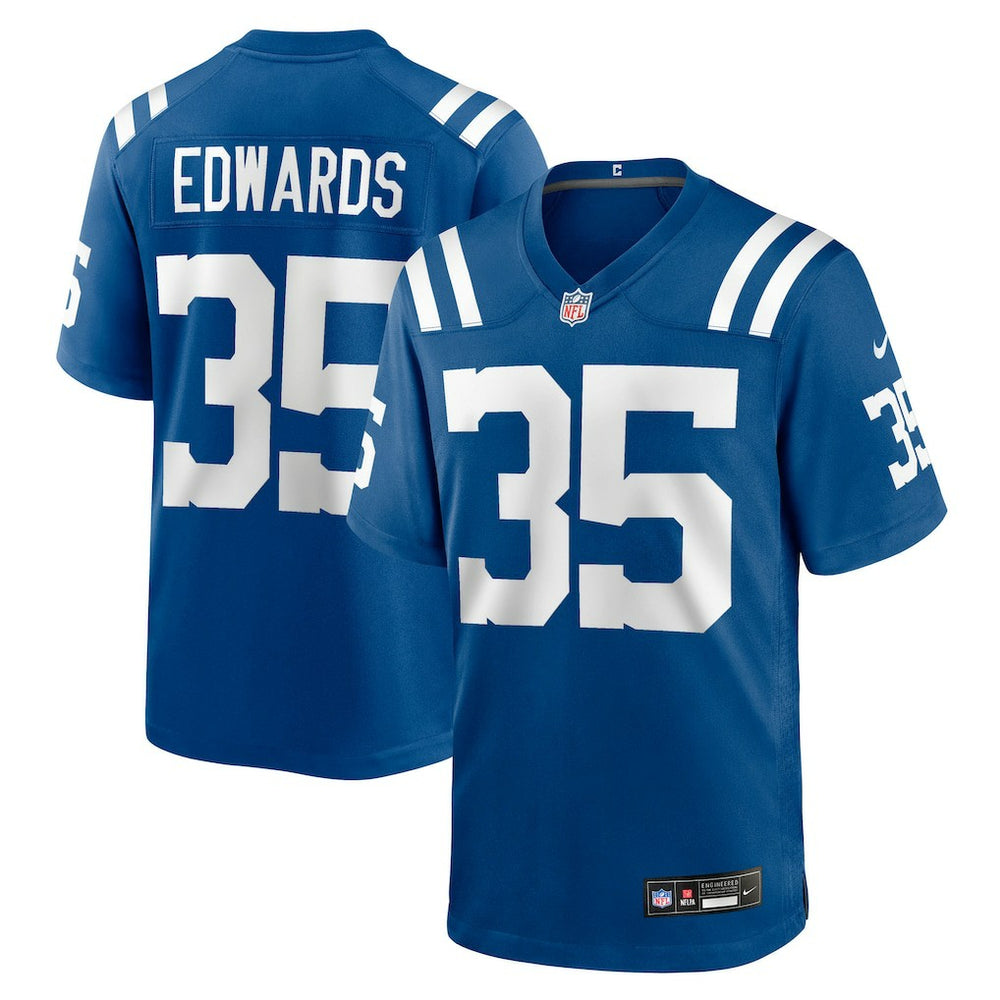 NFL Johnathan Edwards Indianapolis Colts Team Game Jersey - Royal
