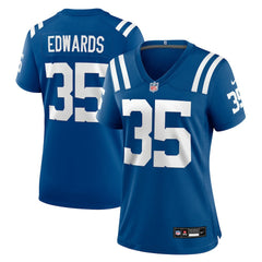 NFL Johnathan Edwards Indianapolis Colts Women's Team Game Jersey - Royal