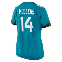 NFL Nick Mullens Jacksonville Jaguars Women's Team Game Jersey - Teal