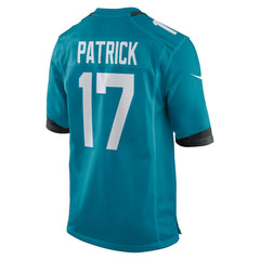 Tim Patrick Jacksonville Jaguars Team Game Jersey Teal