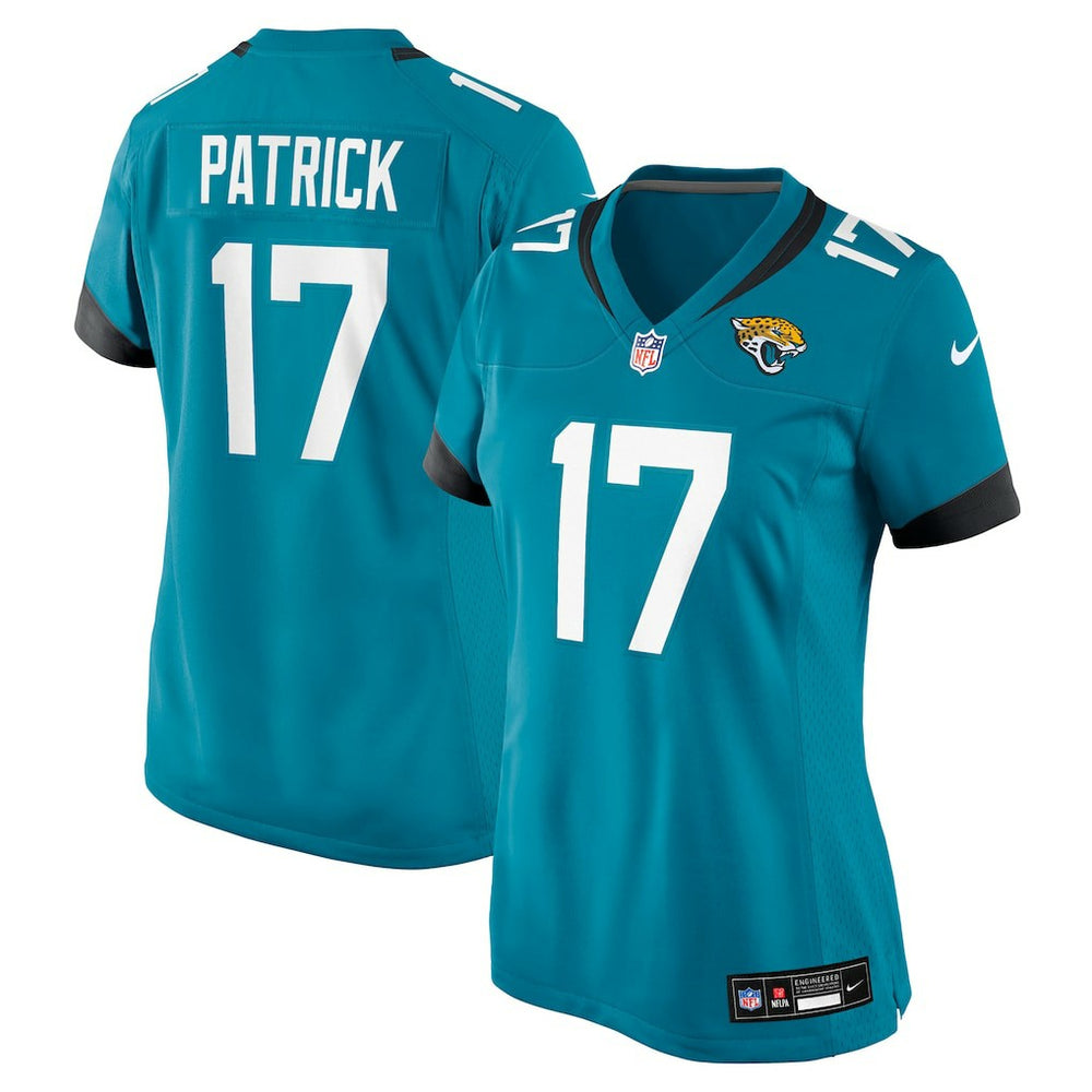 NFL Tim Patrick Jacksonville Jaguars Women's Team Game Jersey - Teal