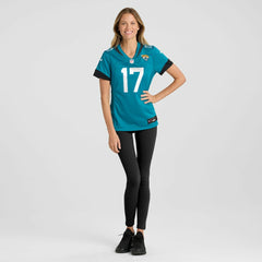 NFL Tim Patrick Jacksonville Jaguars Women's Team Game Jersey - Teal