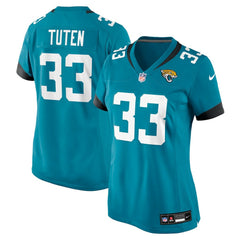 NFL Bhayshul Tuten Jacksonville Jaguars Women's Team Game Jersey - Teal